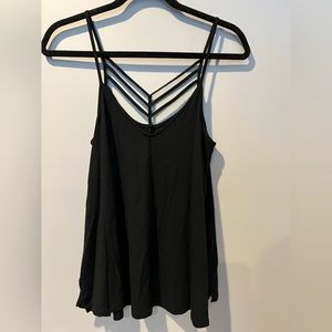 Express One Eleven Strappy Black Tank Top